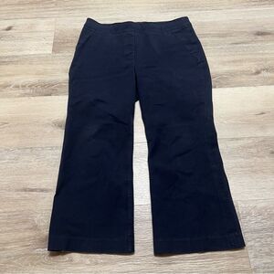 Spanx On-the-Go Polished Kick Flare Pants-20367Q Blue Size Medium Petite